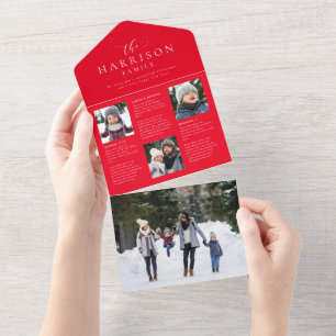 Kerstkaart met update voor vakantienieuwsbrief all in one uitnodiging