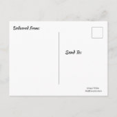 Kerstkaart met vakantiewens briefkaart (Achterkant)