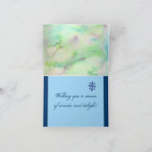 Kerstkaart met Vakantiewensen Feestdagen Kaart (Binnen)