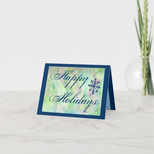 Kerstkaart met Vakantiewensen Feestdagen Kaart (Voorkant)