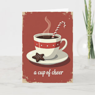 Kerstkaart met Vintage Cacao Kaart