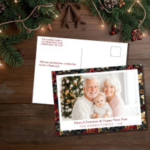 Kerstkaart met Vintage Kerstster