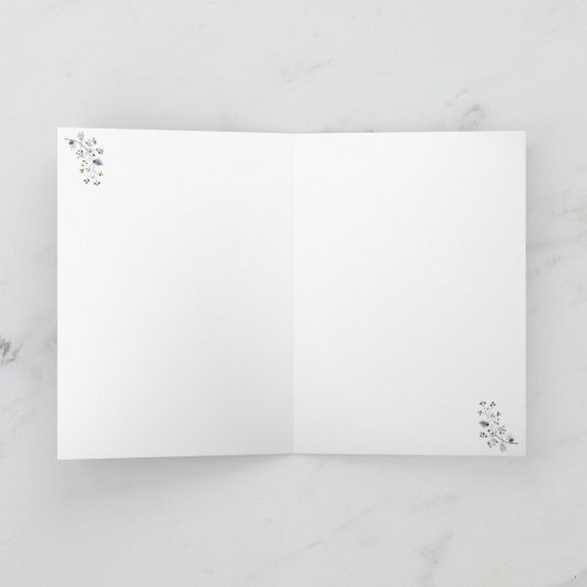 Kerstkaart met vintage rendieren kaart (Binnen)