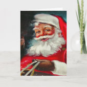 Kerstkaart met vintage Sinterklaas Kaart (Voorkant)