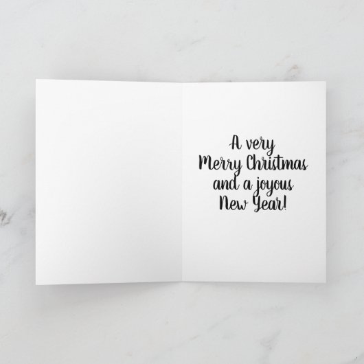 Kerstkaart met vintage Sinterklaas Kaart (Binnen)