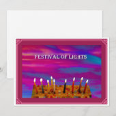 Kerstkaart met vlak ontwerp (Voorkant / Achterkant)