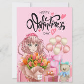 Kerstkaart met vlak ontwerp (Voorkant)