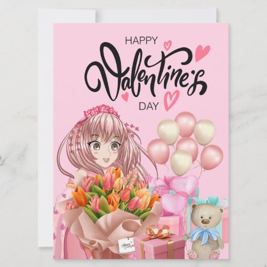 Kerstkaart met vlak ontwerp (Voorkant)