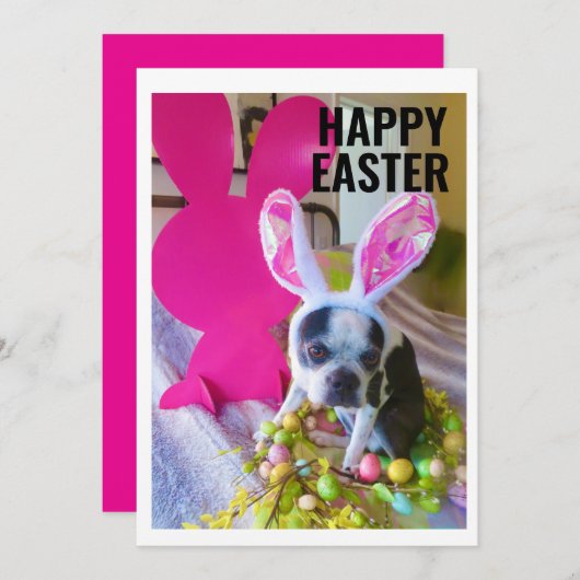 Kerstkaart met vlak ontwerp (Voorkant / Achterkant)