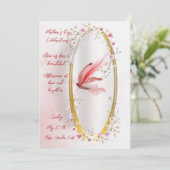 Kerstkaart met vlak ontwerp  (Staand voorkant)