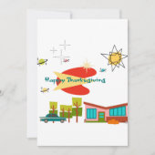 Kerstkaart met vlak ontwerp (Voorkant)