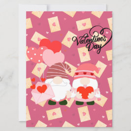 Kerstkaart met vlak ontwerp