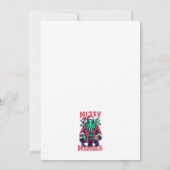 Kerstkaart met vlak ontwerp (Achterkant)