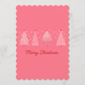 Kerstkaart met vlak ontwerp (Voorkant)