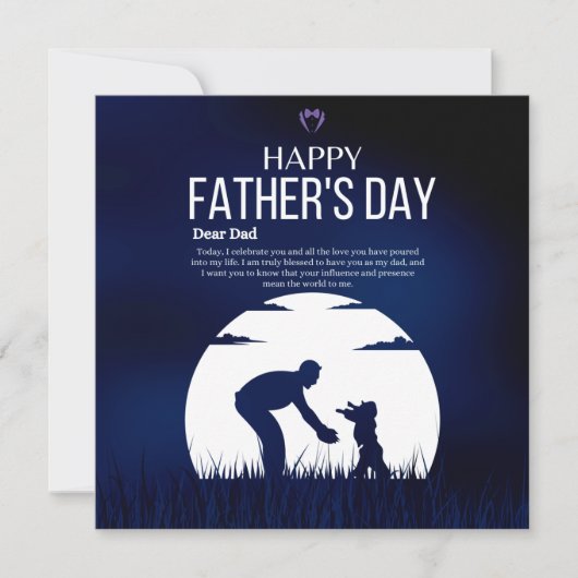 Kerstkaart met vlak ontwerp (Voorkant)