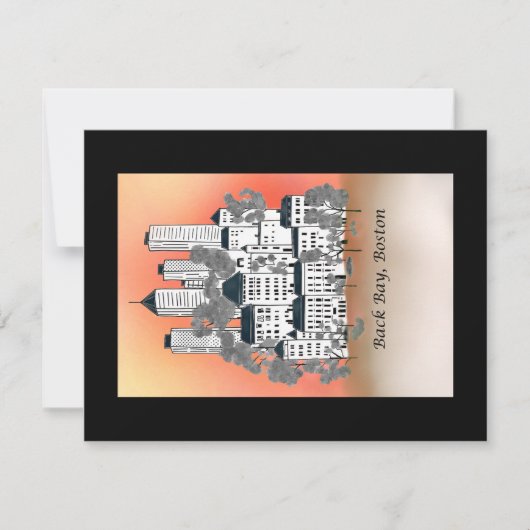 Kerstkaart met vlak ontwerp (Voorkant)