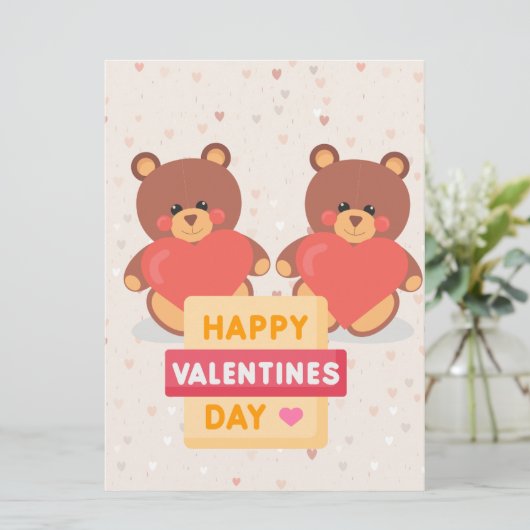 Kerstkaart met vlak ontwerp (Staand voorkant)