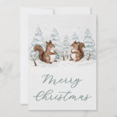 Kerstkaart met vlak ontwerp (Voorkant)