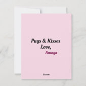 Kerstkaart met vlak ontwerp (Achterkant)