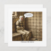 Kerstkaart met vlak ontwerp (Voorkant / Achterkant)