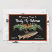 Kerstkaart met vlak ontwerp (Voorkant)