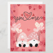 Kerstkaart met vlak ontwerp (Voorkant / Achterkant)