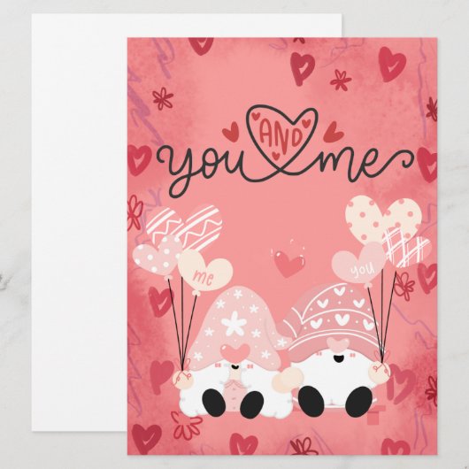 Kerstkaart met vlak ontwerp (Voorkant / Achterkant)