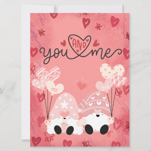 Kerstkaart met vlak ontwerp (Voorkant)