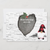 Kerstkaart met vlak ontwerp (Achterkant)