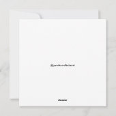 Kerstkaart met vlak ontwerp (Achterkant)