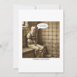 Kerstkaart met vlak ontwerp