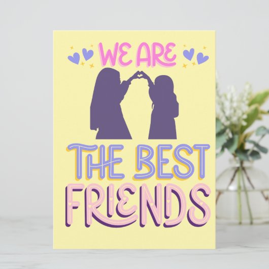 Kerstkaart met vlak ontwerp (Staand voorkant)