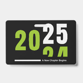 Kerstkaart met vlak ontwerp badge