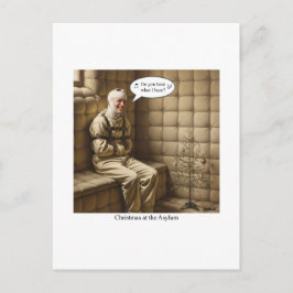 Kerstkaart met vlak ontwerp feestdagenkaart