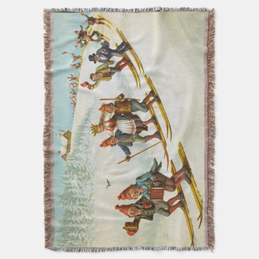 kerstKaart met voetgangersbruiloft Wilhelm Larsen Deken (Voorkant Verticaal)