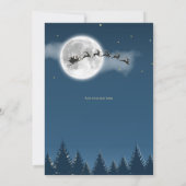 Kerstkaart met Volle Maan Kaart (Achterkant)