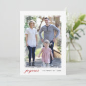 Kerstkaart met Vorst Motief (Staand voorkant)