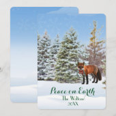 Kerstkaart met Vrede op Aarde (Voorkant / Achterkant)