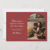 Kerstkaart met vredes- en liefdeswens (Voorkant)