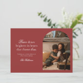 Kerstkaart met vredes- en liefdeswens (Staand voorkant)