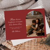 Kerstkaart met vredes- en liefdeswens