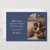 Kerstkaart met vredes- en liefdeswens (Voorkant)