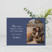 Kerstkaart met vredes- en liefdeswens (Staand voorkant)