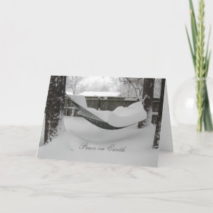 Kerstkaart met vredeswens feestdagen kaart