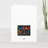 Kerstkaart met vredeswens - op maat gemaakt feestdagen kaart (Achterkant)