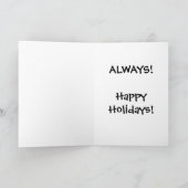 Kerstkaart met vredeswens - op maat gemaakt feestdagen kaart (Binnen)