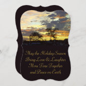 Kerstkaart met vredeswens voor de feestdagen van R (Voorkant / Achterkant)