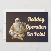 Kerstkaart met vrolijk feest  (Voorkant)