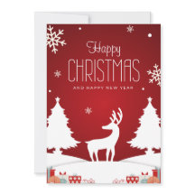 Kerstkaart met Vrolijk Kerstbericht