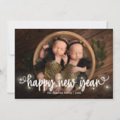 Kerstkaart met vrolijk nieuwjaar (Voorkant)